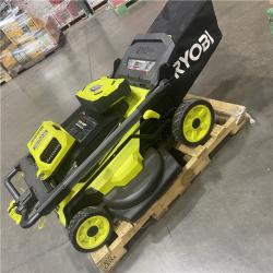 Dallas Location - As-Is Shop RYOBI 80V HP Brushless Battery Cordless Electric 30 in. Multi-Blade Lawn Mower with Battery and Charger