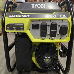 DALLAS LOCATION- AS-IS RYOBI 8125-Watt Gasoline Powered Portable Generator with CO Detect Shutdown Sensor