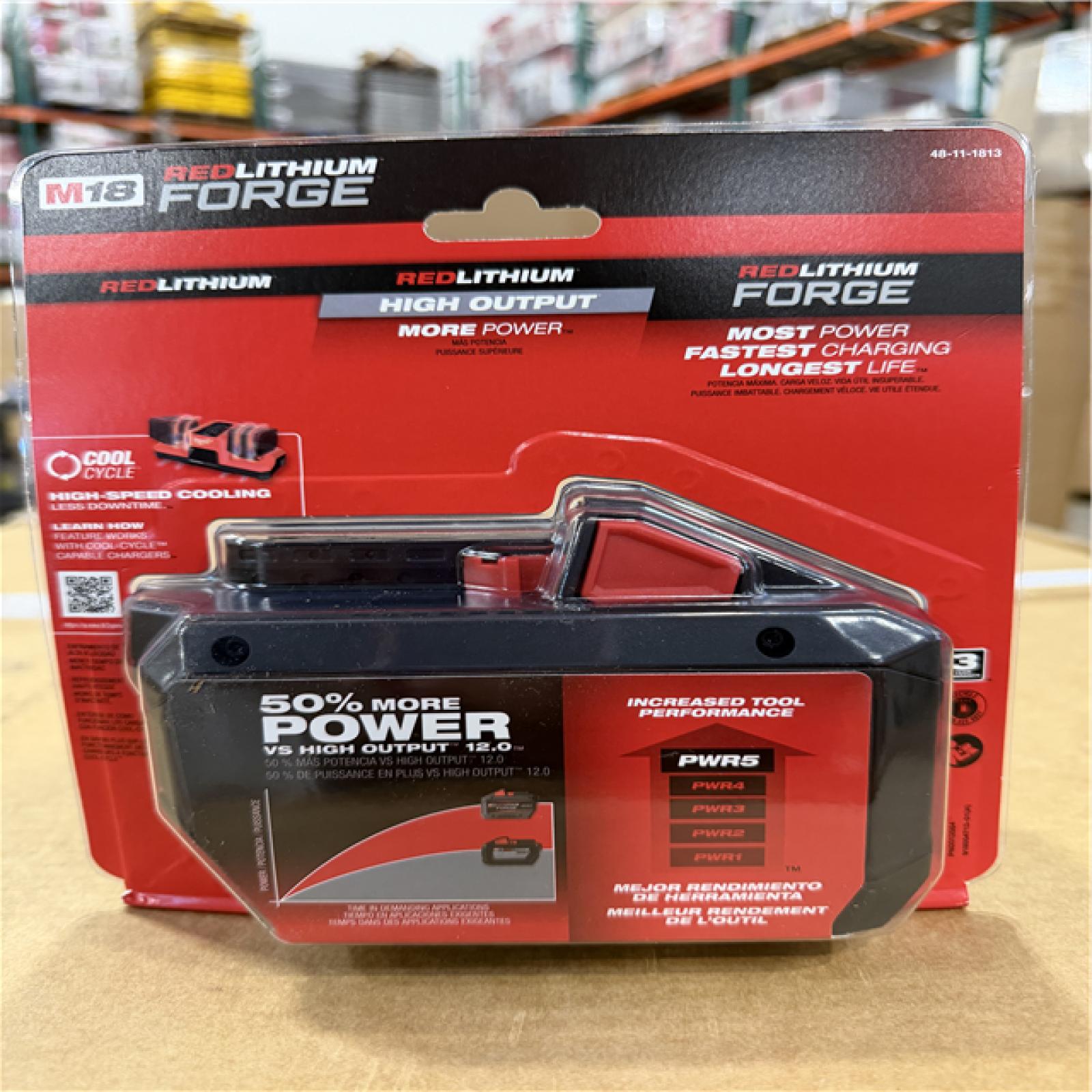 NEW! - Milwaukee M18 18V Lithium-Ion REDLITHIUM FORGE HD 12.0 Ah Battery Pack