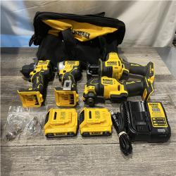 AS-IS DEWALT ATOMIC 20-Volt Lithium-Ion Cordless Brushless (4-Tool) Combo Kit