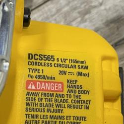 AS-IS DEWALT 20V MAX Cordless Brushless 6-1/2 in. Sidewinder Style Circular Saw (Tool Only)