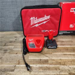 HOUSTON LOCATION - AS-IS (APPEARS LIKE NEW) Milwaukee FUEL 12V Li-Ion Brushless Cordless Stubby 3/8 in. Impact Wrench Kit