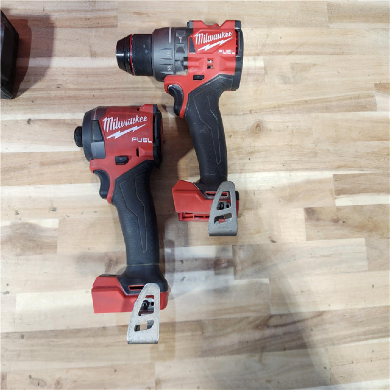 HOUSTON LOCATION - AS-IS Milwaukee  FUEL 18V Lithium-Ion Brushless Cordless Hammer Drill and Impact Driver Combo Kit