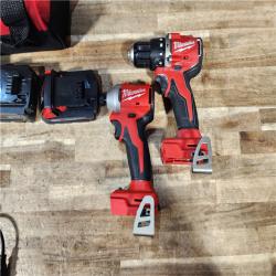 HOUSTON LOCATION - AS - IS Milwaukee 18-Volt Lithium-Ion Brushless Cordless Compact Hammer Drill/Impact Combo Kit