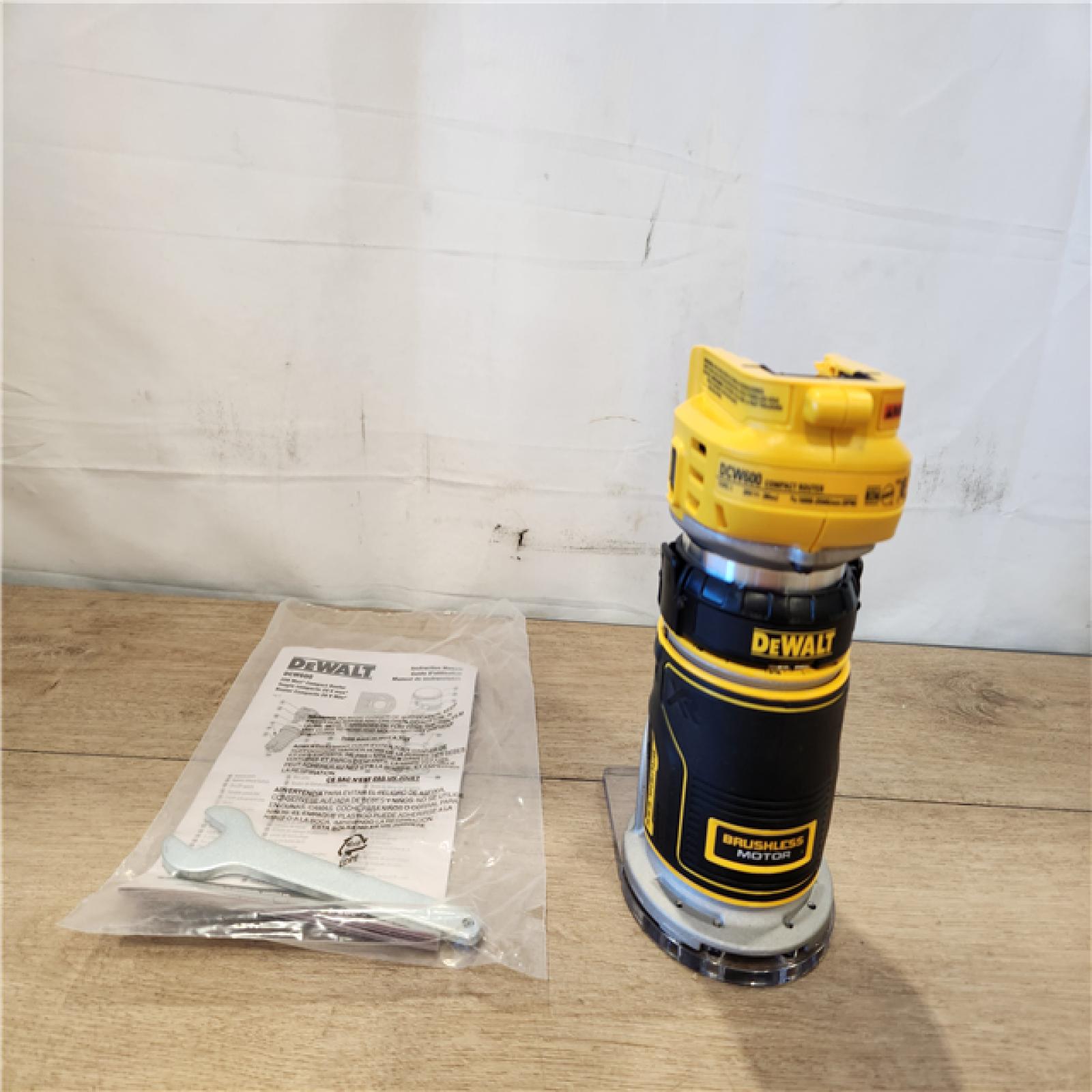 AS-IS- DEWALT 20V MAX XR Cordless Brushless Fixed Base Compact Router (Tool Only)