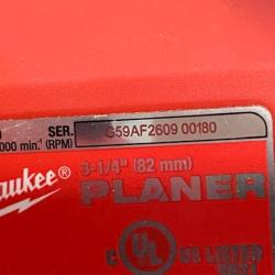 AS-IS Milwaukee 18V Lithium-Ion Cordless 3-1/4 in. Planer (Tool-Only)