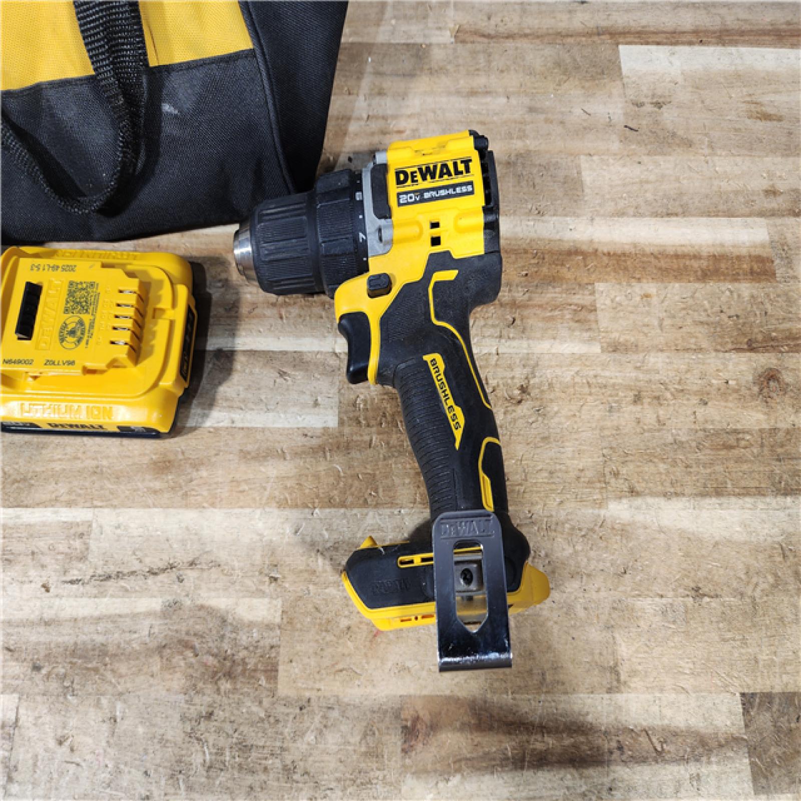 HOUSTON LOCATION - AS - IS DEWALT Atomic 20V Lithium-Ion Cordless Compact 1/2 in. Drill/Driver Kit