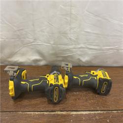 AS-IS DEWALT 20V MAX XR Hammer Drill and ATOMIC Impact Driver 2 Tool Cordless Combo Kit with (2) 4.0Ah Batteries, Charger, and Bag