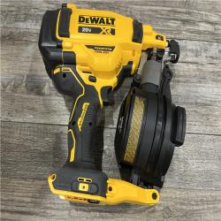 AS-IS DEWALT 20V MAX Lithium-Ion 15-Degree Electric Cordless Roofing Nailer Kit