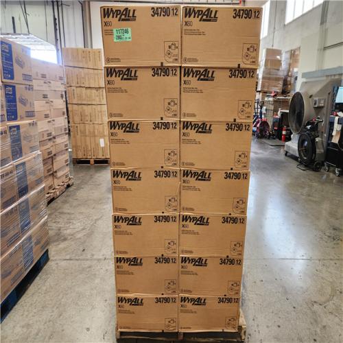 Phoenix Location NEW Kimberly Clark 34790 Wypall X60 Absorbent Cloths, White, 10/Boxes Pallet (28-Cases)