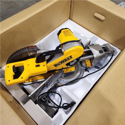 As-Is-  DEWALT 12 Double Bevel Sliding Compound Miter Saw