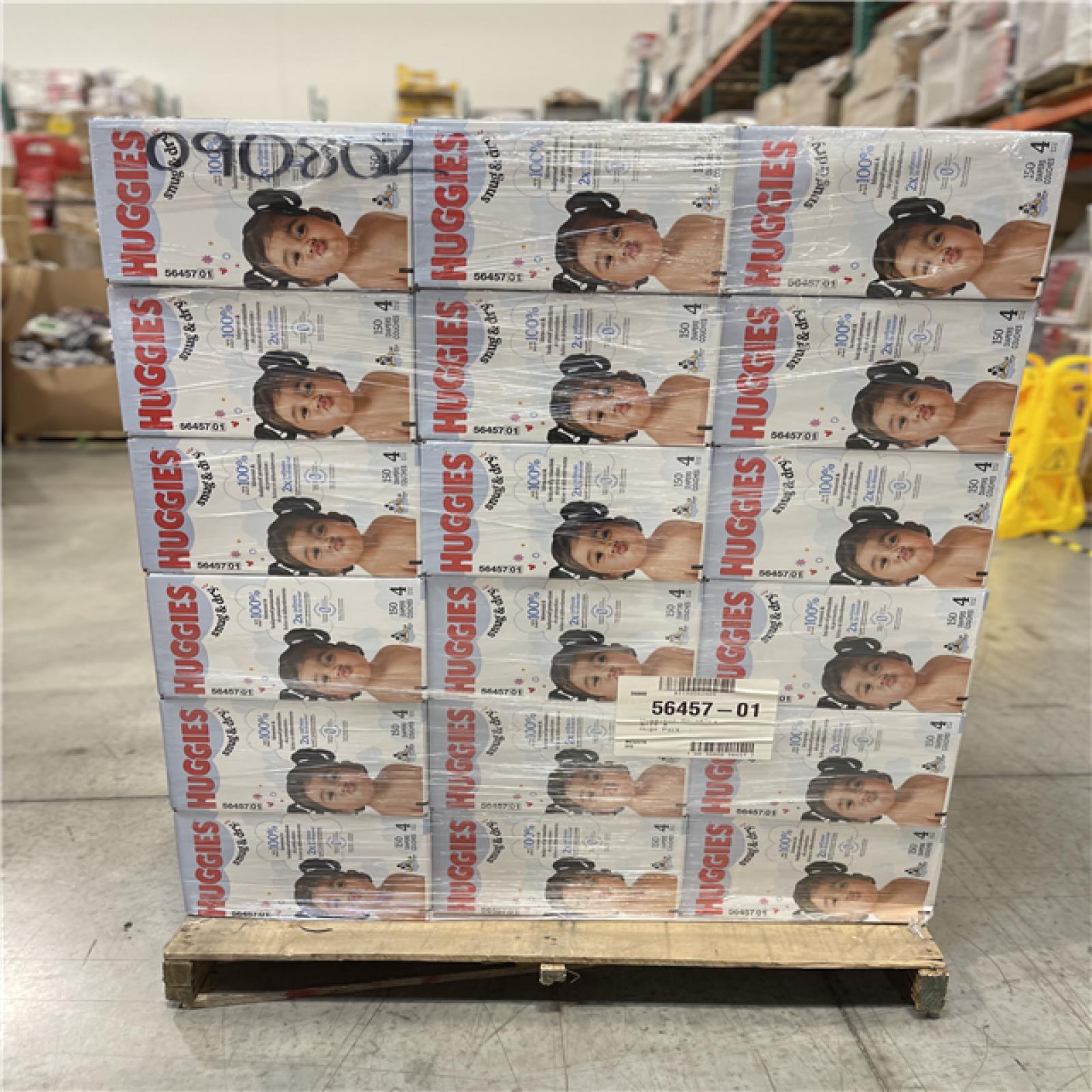 DALLAS LOCATION- HUGGIES SNUG & DRY SIZE 4 DIAPERS 150 count- PALLET (36 Units)