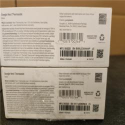 Phoenix AS-IS Google Nest Thermostat - Smart Programmable Wi-Fi Thermostat - (2-Pack)