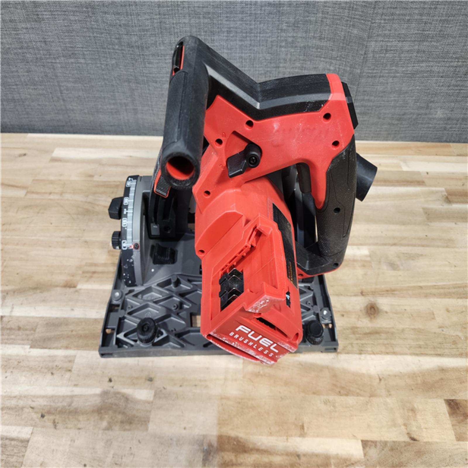 HOUSTON LOCATION - AS-IS Milwaukee  FUEL 18V Lithium-Ion Cordless Brushless 6-1/2 in. Plunge Cut Track Saw (Tool-Only)