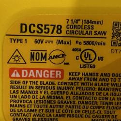 AS-IS DEWALT FLEXVOLT 60V MAX Cordless Brushless 7-1/4 in. Circular Saw with Brake (Tool Only)