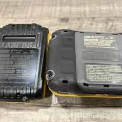 AS-IS DEWALT 20V MAX Lithium-Ion 4.0 Ah and 2.0Ah Battery Packs (2-Pack)