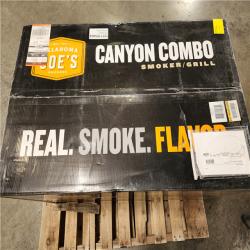 Phoenix Location NEW OKLAHOMA JOE'S 3-Burner Canyon Combo Charcoal and Gas Smoker and Grill in Black