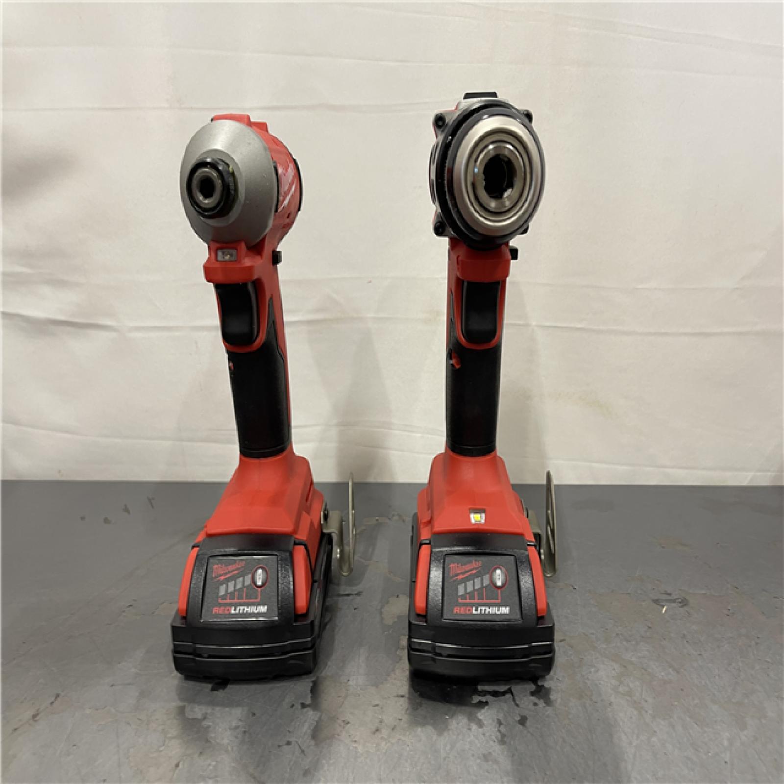 AS-IS - Milwaukee M18 18V Lithium-Ion Brushless Cordless Compact Drill/Impact Combo Kit
