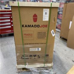 DALLAS LOCATION NEW! - Kamado Joe Classic Joe III 18 in. Charcoal Grill in Red with Cart, Side Shelves, Grate Gripper, and Ash Tool