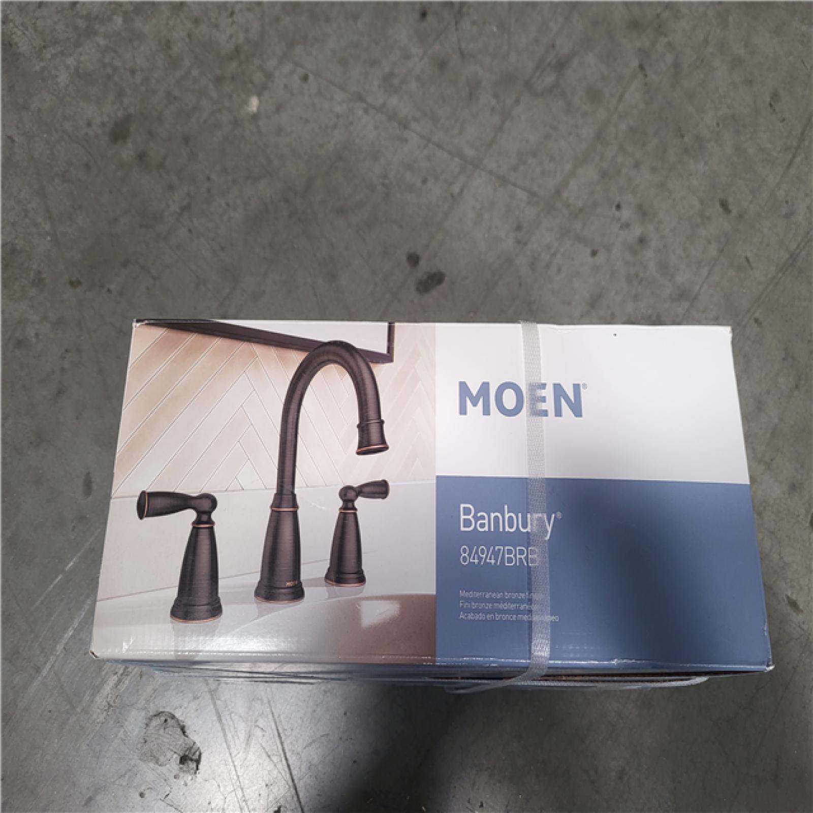 CALIFORNIA AS-IS MOEN BANBURY 8 IN. DOUBLE HANDLE FAUCET