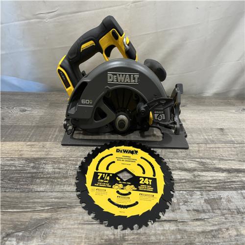 AS-IS DEWALT FLEXVOLT 60V MAX Cordless Brushless 7-1/4 in. Circular Saw with Brake (Tool Only)