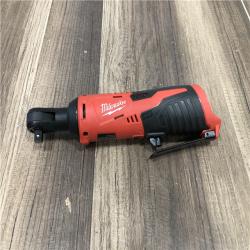 AS-IS Milwaukee M12 12V Lithium-Ion Cordless 3/8 in. Ratchet (Tool-Only)