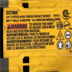 AS-IS DEWALT 20V MAX XR Cordless Impact Driver (Tool Only)