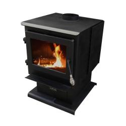 Phoenix NEW CLEVELAND IRON WORKS Heats up to 2 000 sq. ft. Ontario Wood Stove - Black (SEALED)