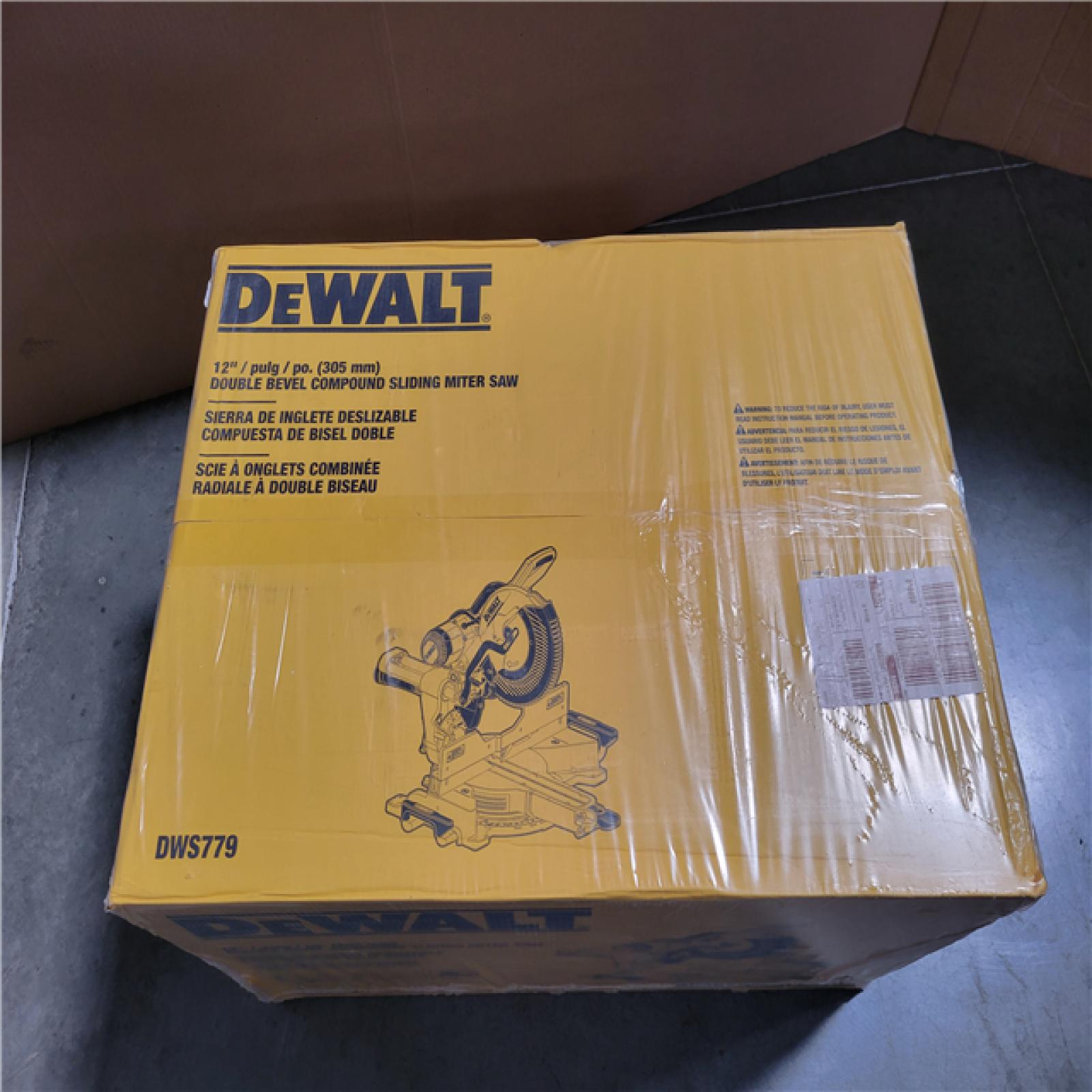 CALIFORNIA AS-IS NEW 12 DOUBLE BEVEL COMPOUND SLIDING MITER SAW