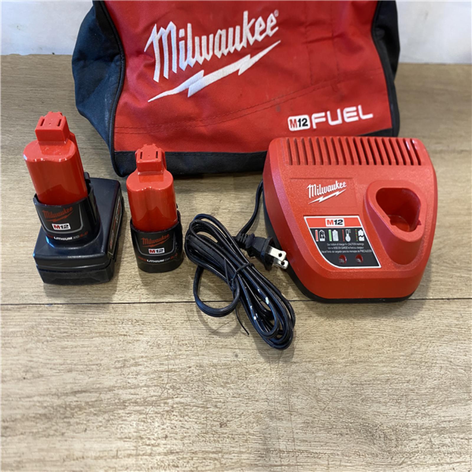 AS-IS Milwaukee FUEL 12-Volt Lithium-Ion Brushless Cordless Hammer Drill and Impact Driver Combo Kit