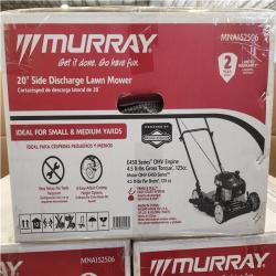 Phoenix NEW Pallet of Murray 20 in. 125 cc Briggs & Stratton Walk Behind Gas Push Lawn Mower with 4 Wheel Height Adjustment and Prime 'N Pull Start 5 total