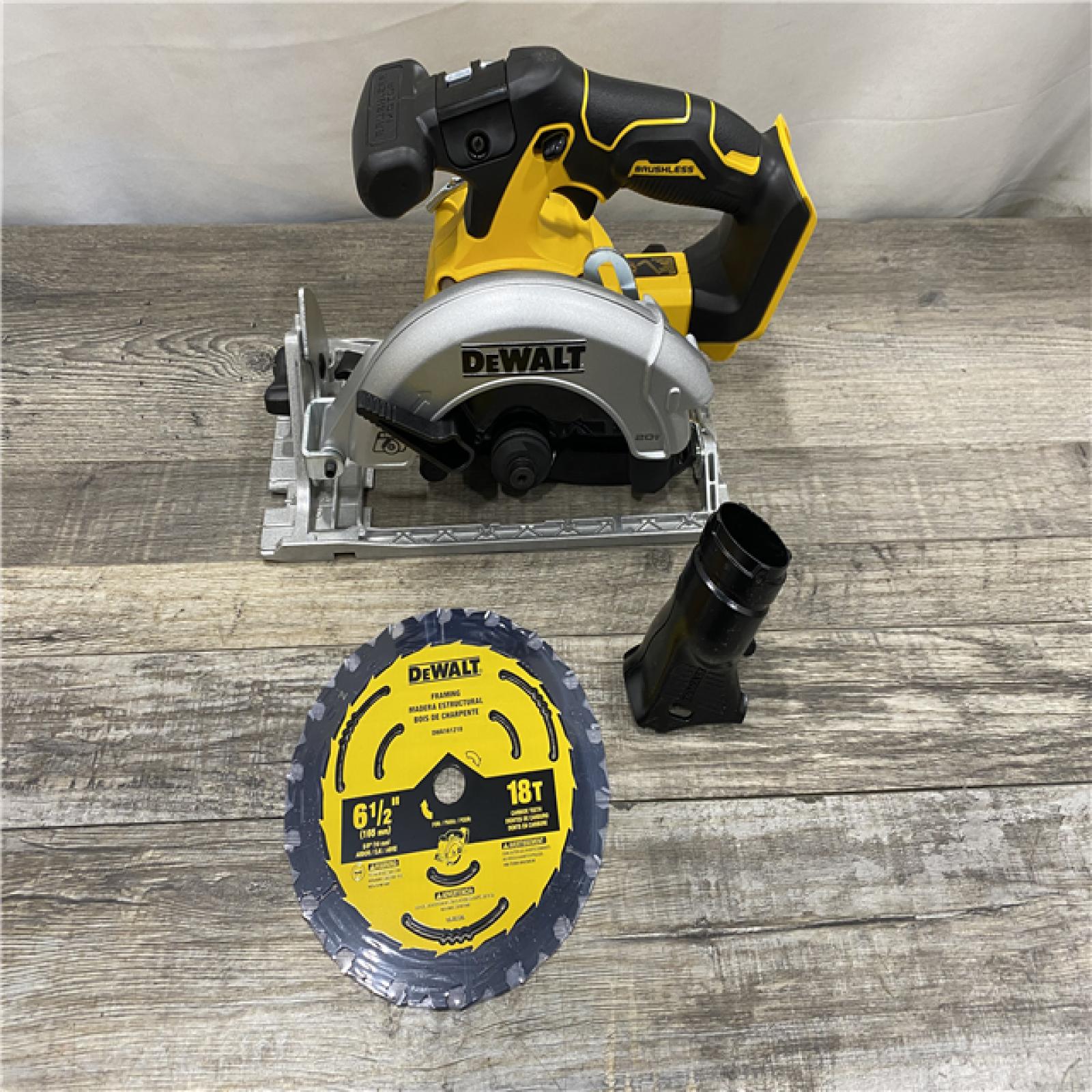 AS-IS DEWALT 20V MAX Cordless Brushless 6-1/2 in. Sidewinder Style Circular Saw (Tool Only)