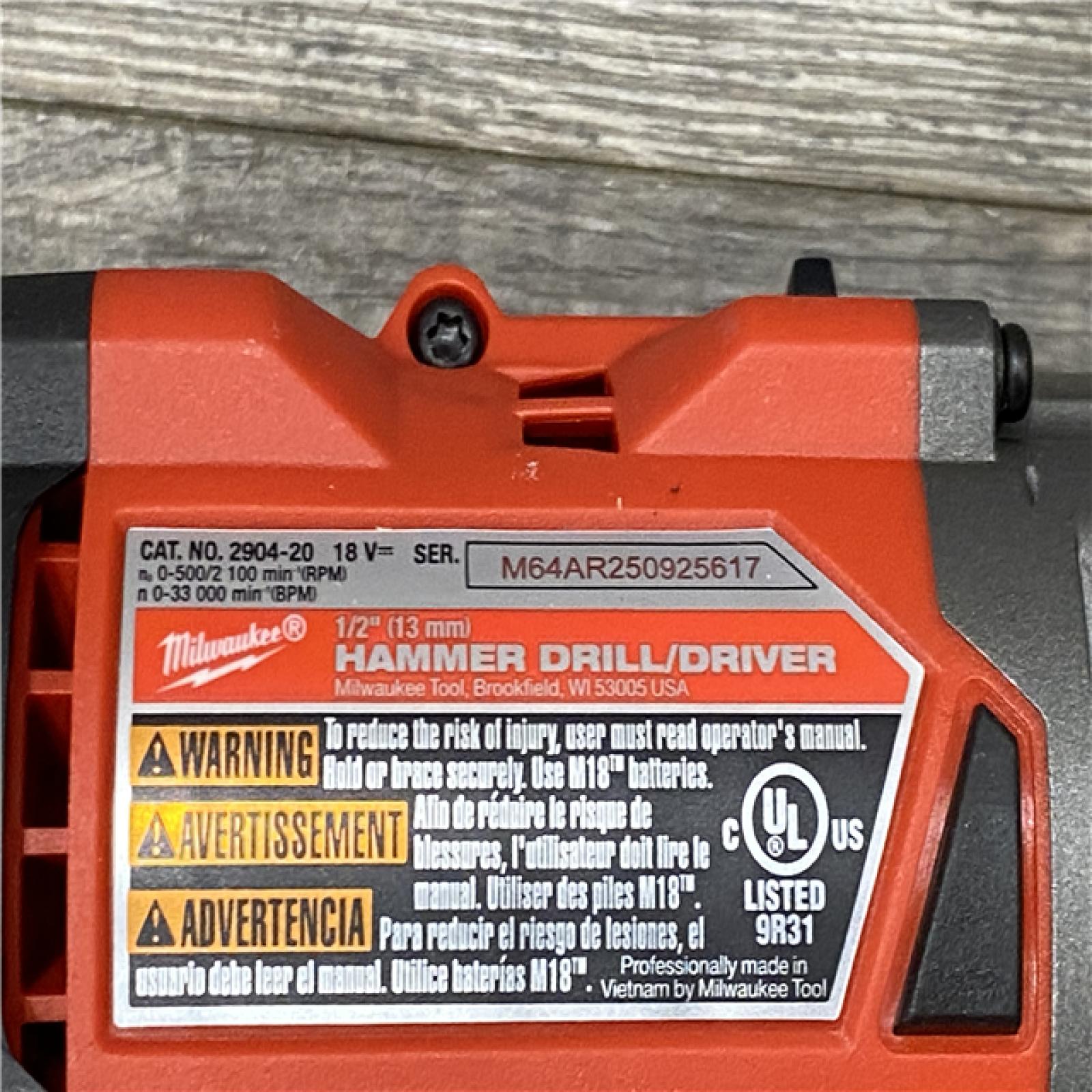 AS-IS Milwaukee FUEL 18V Lithium-Ion Brushless Cordless Hammer Drill and Impact Driver Combo Kit