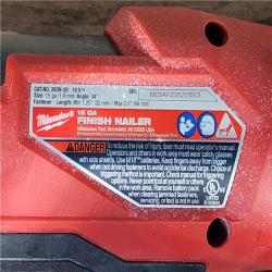 HOUSTON LOCATION - AS-IS Milwaukee FUEL 18-Volt Lithium-Ion Brushless Cordless Gen II 15-Gauge Angled Finish Nailer (Tool-Only)