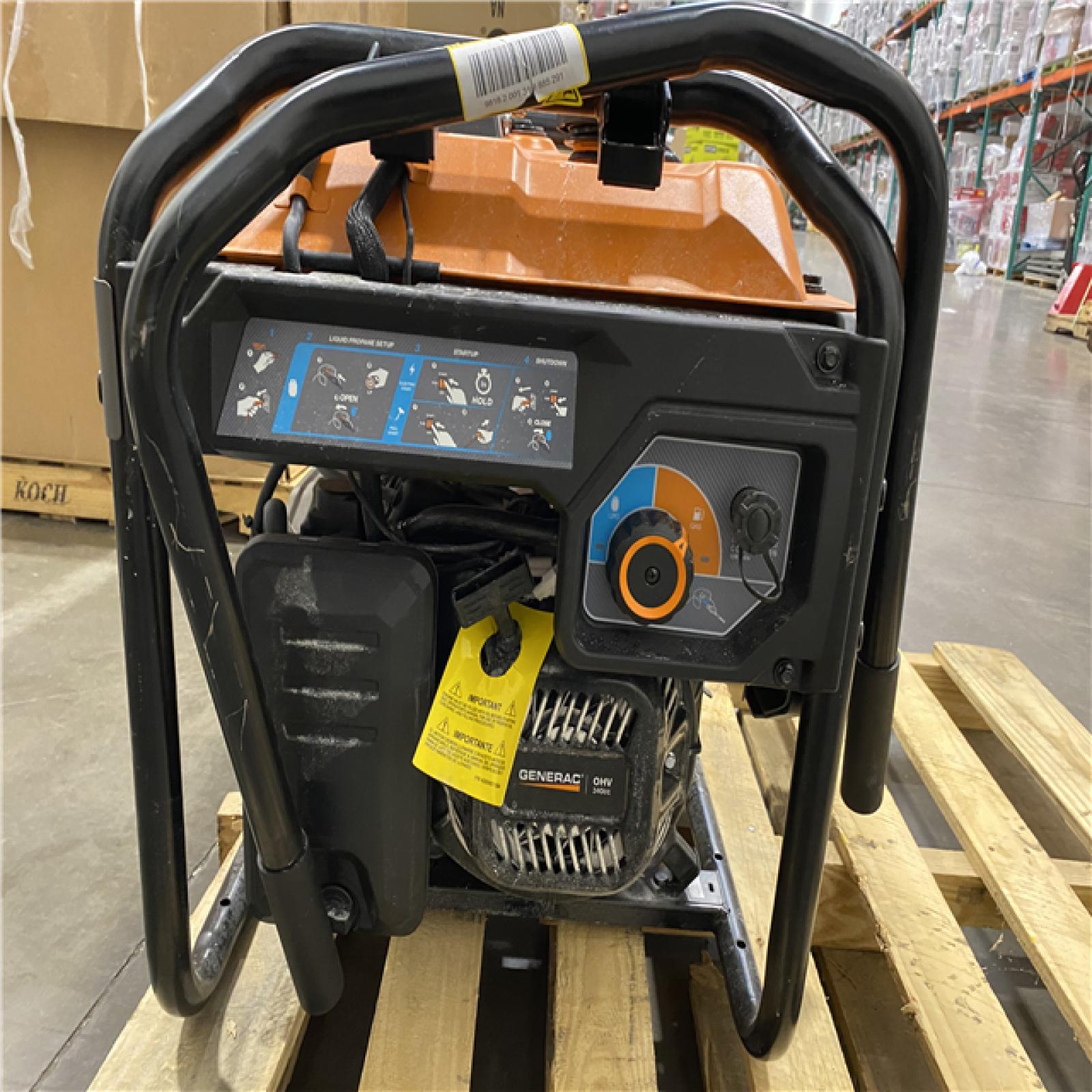 Dallas Location - As-Is Generac 8125/6500-Watt Dual Fuel Portable Generator