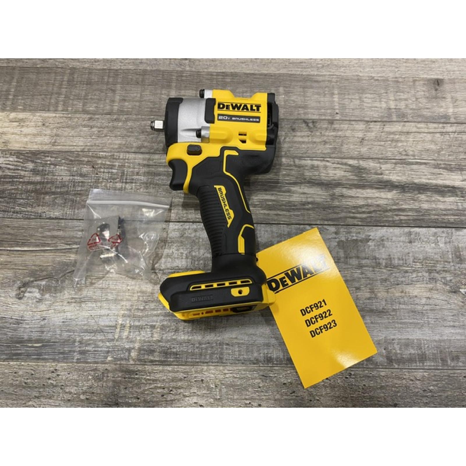 AS-IS DEWALT ATOMIC 20V MAX Cordless Brushless 3/8 in.Variable Speed Impact Wrench (Tool Only)