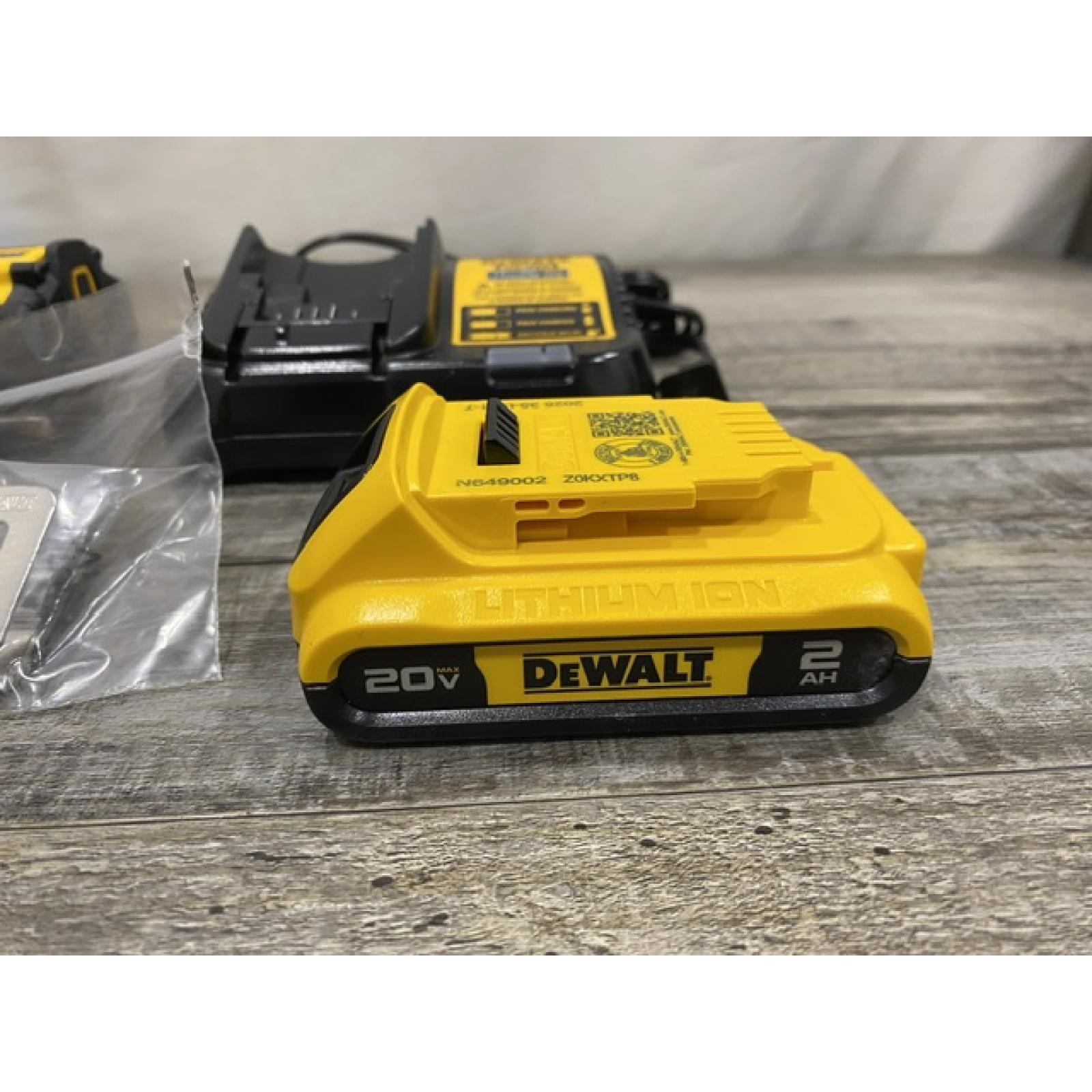 AS-IS DEWALT Atomic 20V Lithium-Ion Cordless Compact 1/2 in. Drill/Driver Kit