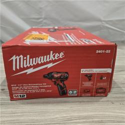 NEW! - Milwaukee 2401-22 - M12 12V Cordless Screwdriver Kit