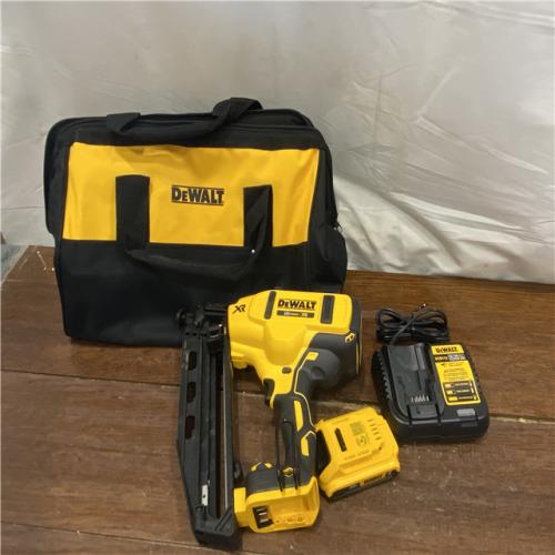 AS-IS DeWalt DCN660D1 20V 16 Gauge Cordless Angled Finish Nailer Kit W/ 2Ah Battery