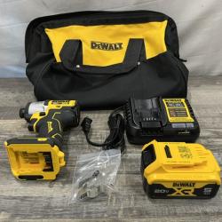AS-IS DEWALT 20-Volt Maximum XR Lithium-Ion Cordless Brushless 1/4 in. 3-Speed Impact Driver Kit