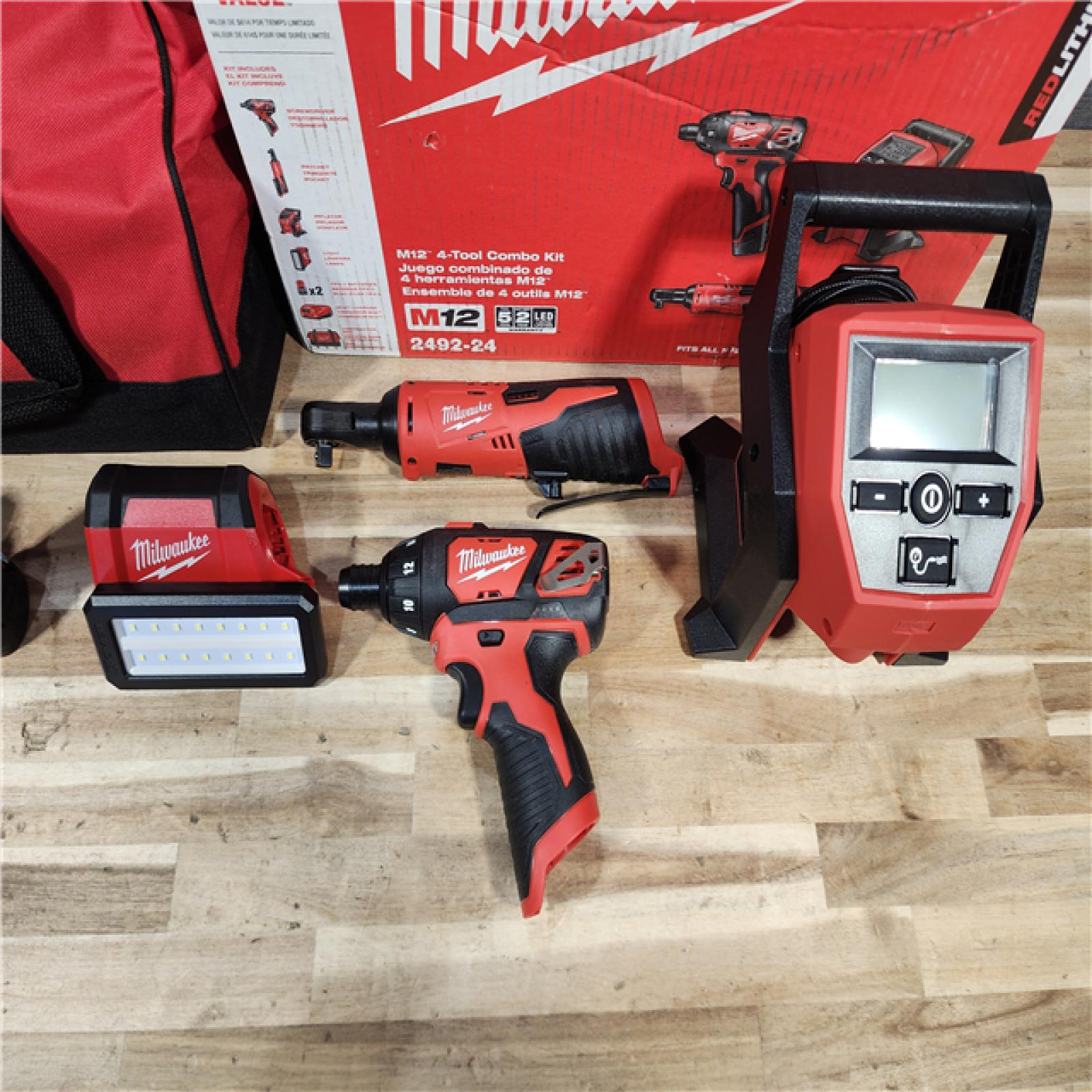 HOUSTON LOCATION - AS-IS Milwaukee M12 12V Lithium-Ion Cordless Combo Kit