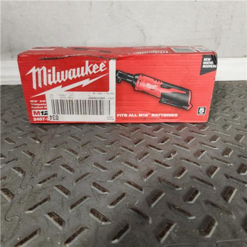 Houston location- AS-IS MWK2457-20 .38 in. M12 Cordless Ratchet Only TOOL ONLY