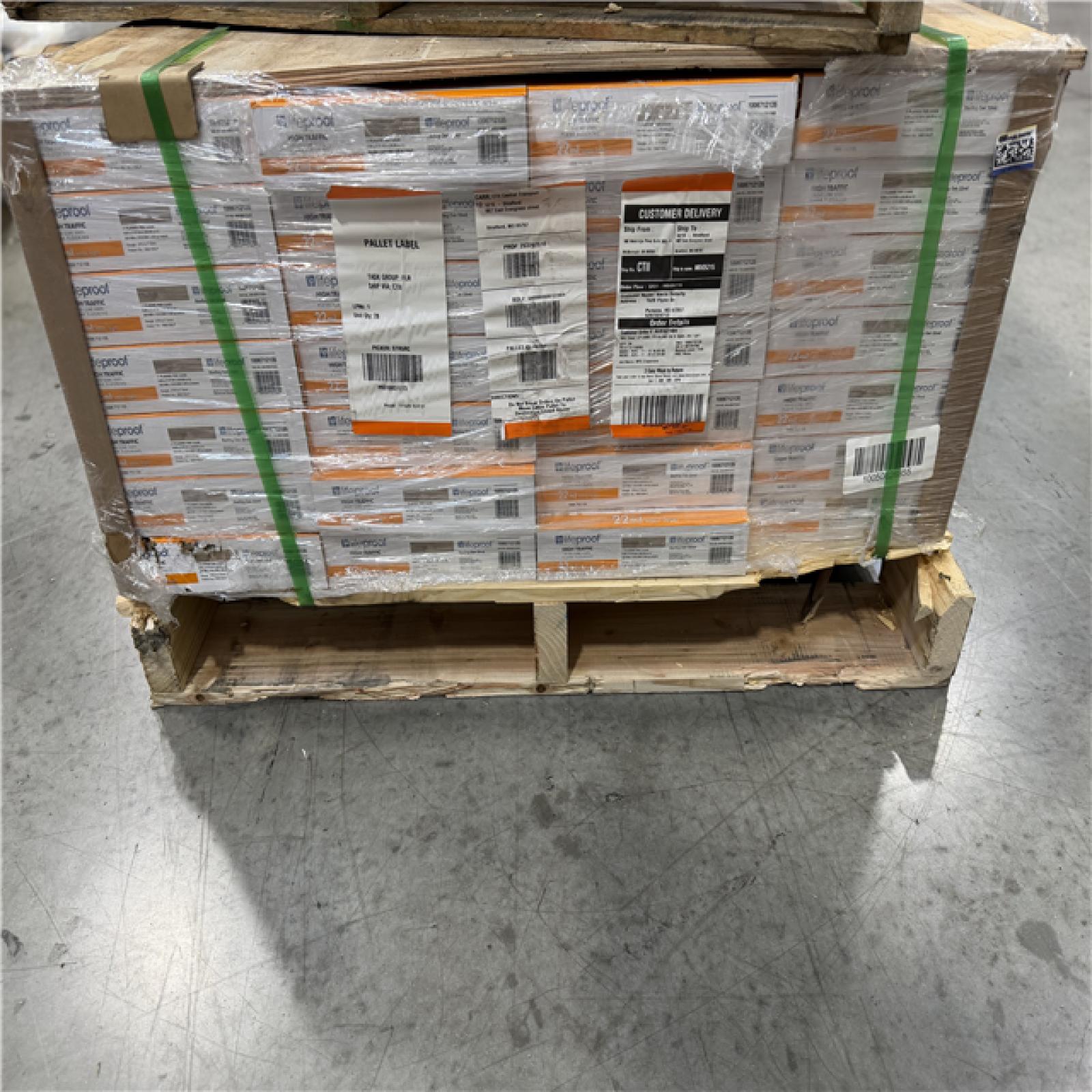 DALLAS LOCATION - Lifeproof Sterling Oak 22 MIL x 8.7 in. W x 48 in. L Click Lock Waterproof Luxury Vinyl Plank Flooring (20.1 sqft/case) PALLET -( 28 CASES)