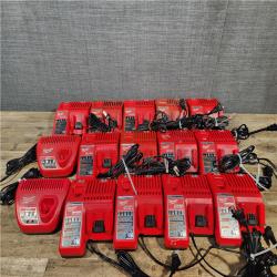 HOUSTON LOCATION - AS-IS MILWAUKEE BATTERY CHARGER PACK QTY - 15