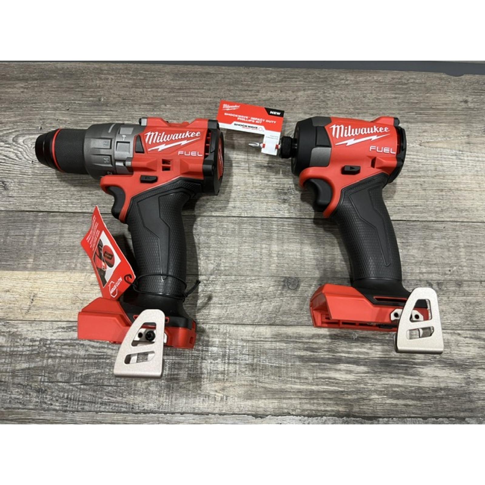 AS-IS Milwaukee FUEL 18V Lithium-Ion Brushless Cordless Hammer Drill and Impact Driver Combo Kit