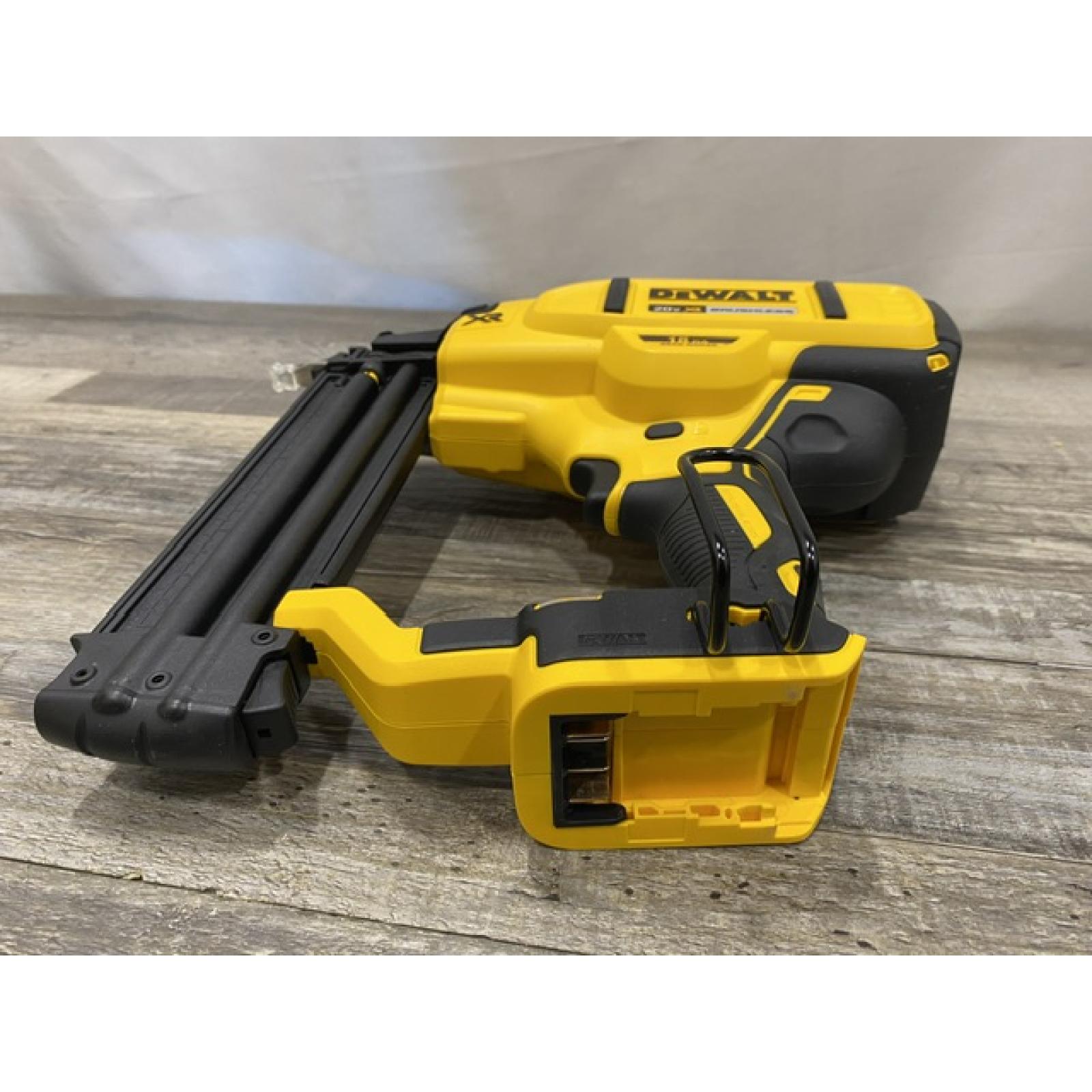 AS-IS DEWALT 20V MAX XR Lithium-Ion Electric Cordless 18-Gauge Brad Nailer (Tool Only)
