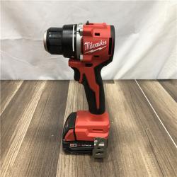 AS-IS Milwaukee 18V Lithium-Ion Brushless Cordless 1/2 in. Compact Drill/Driver with kit