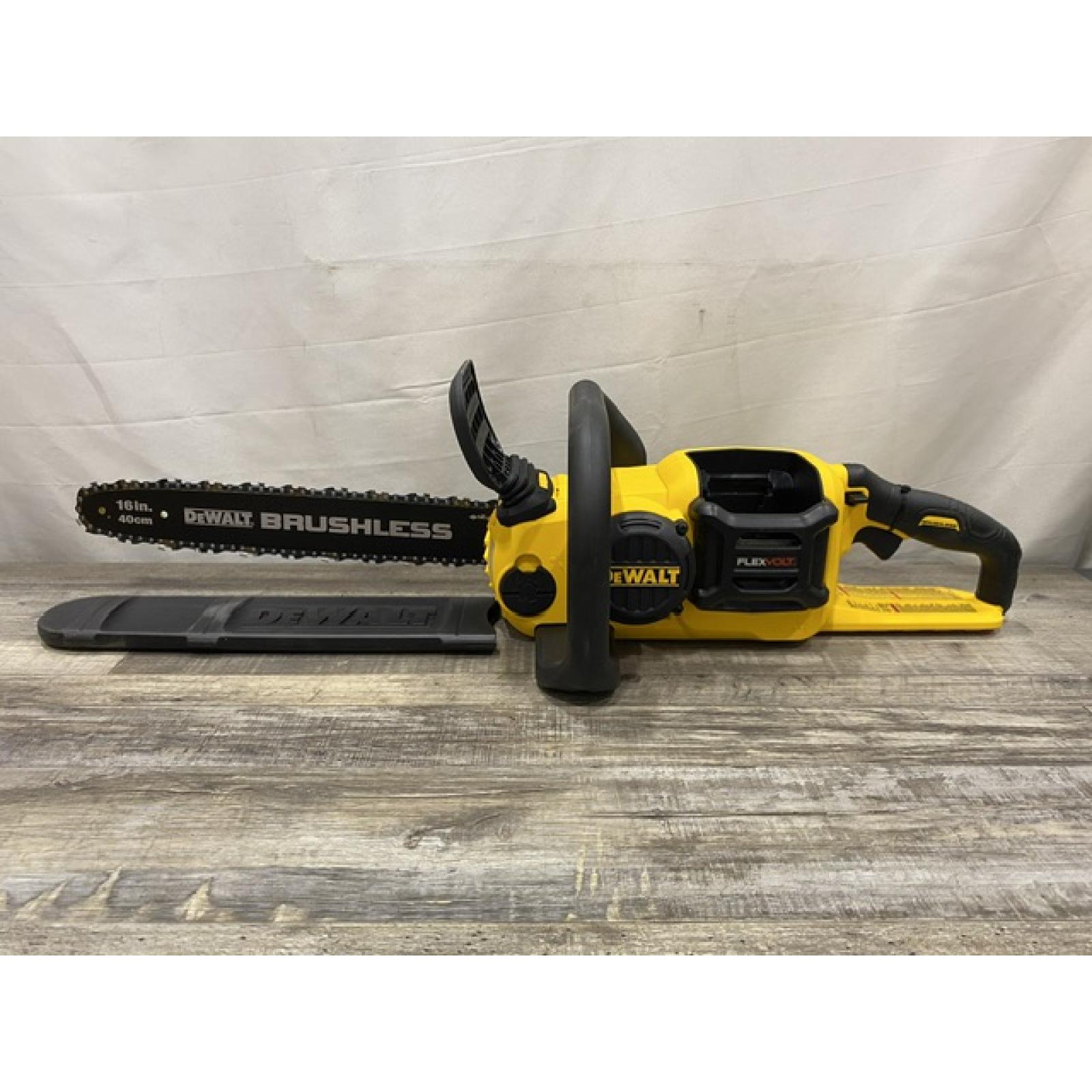 AS-IS DEWALT FLEXVOLT 60V MAX 16in. Brushless Cordless Battery Powered Chainsaw (Tool Only)