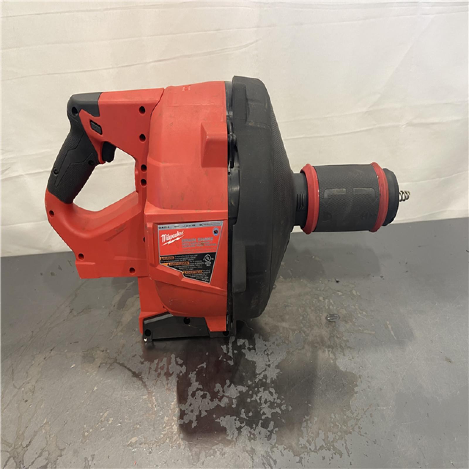 AS-IS- Milwaukee M18 FUEL Drain Snake with CABLE DRIVE Kit