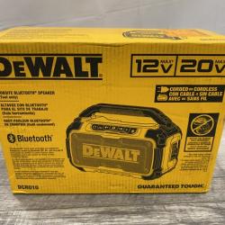 NEW - DEWALT 20V MAX Cordless Bluetooth Speaker (Tool Only)